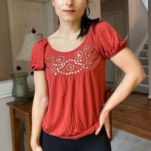American Rag - Orange Top (Size XS)